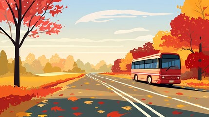Obraz premium bus, intercity bus, urban transport, public transport, travel