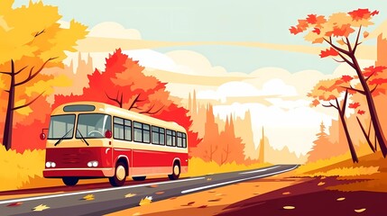 Obraz premium bus, intercity bus, urban transport, public transport, travel