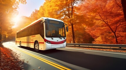 Obraz premium bus, intercity bus, urban transport, public transport, travel