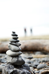 Balanced Stone on Rock - 4K Ultra HD Image
