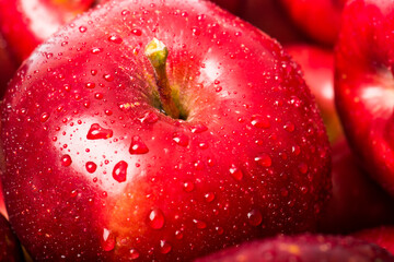 Background of red apples close up
- 711052092