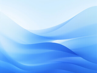 Blue Abstract Background With Wavy Lines