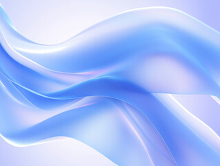Fototapeta premium Abstract blue gradient background with a silky, flowing cloth texture.