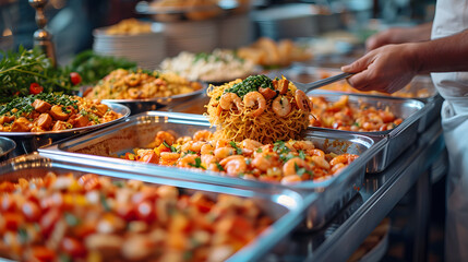 Catering wedding buffet for events.  - obrazy, fototapety, plakaty