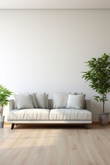 Bright and Airy Living Room With Plants