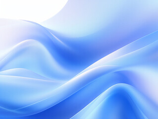 Fototapeta premium Blue and White Background With Wavy Lines