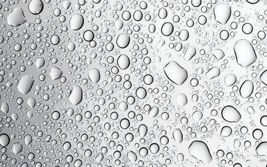 Drops of Water Condensation on Glass