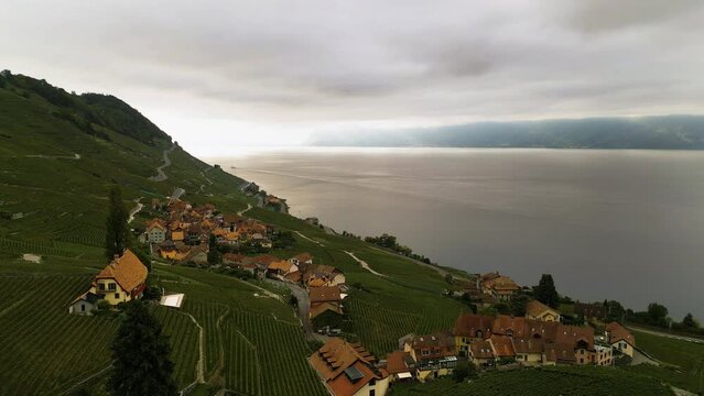 Lavaux Vineyards near Lausanne, Switzerland.