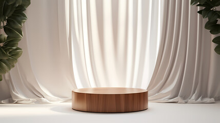 Podium, booth, stage, product background for product display, blank display