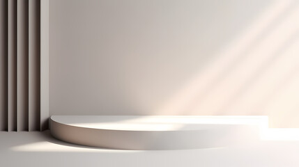 Podium, booth, stage, product background for product display, blank display