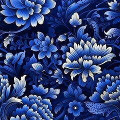 Exquisite seamless pattern with delicate floral motifs for captivating fabric backgrounds