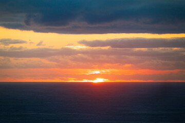 A Golden Dawn Breaks Over Gold Coast’s Tranquil Sea