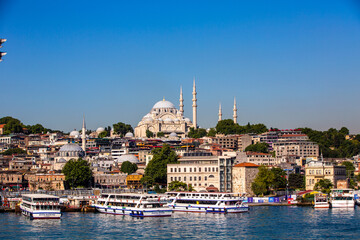 Suleymaniye Mosque in Istanbul Turkey.