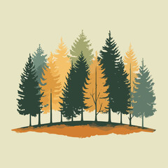 nature forest logo vector  graphic illustrations for International Day of Forests 21 march