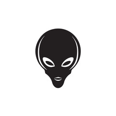 Alien in cartoon, doodle style . Image for t shirt. Isolated 2d vector illustration in logo, icon, sketch style, Eps 10, black and white. AI Generative