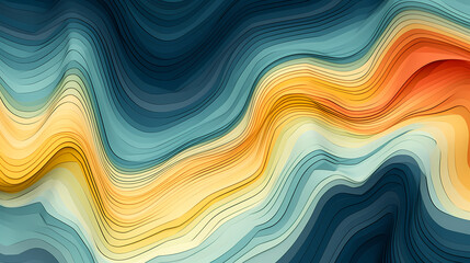 Fototapeta premium Abstract background and data transfer concept, abstract line art background
