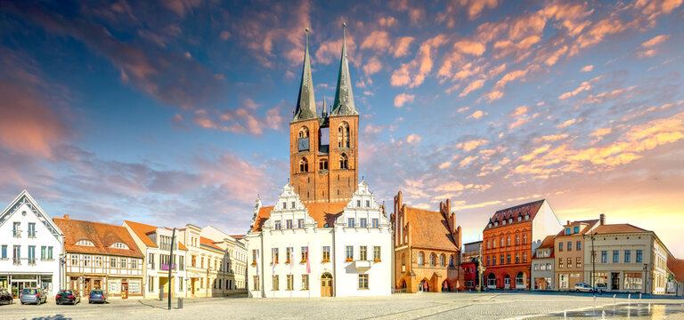 Marktplatz, Stendal, Sachsen Anhalt, Deutschland 