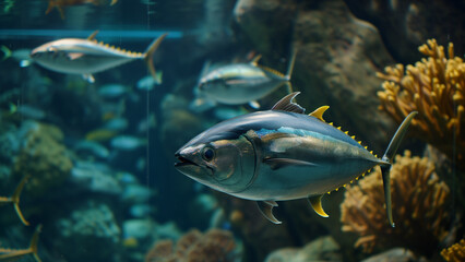 Obraz premium Tuna in a Grand Aquarium