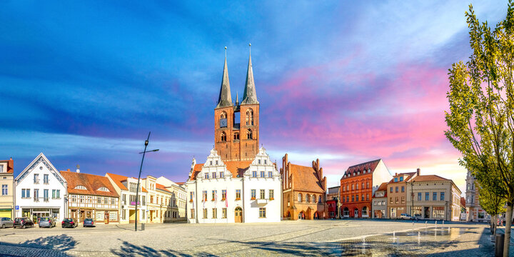 Marktplatz, Stendal, Sachsen Anhalt, Deutschland 