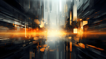futuristic abstract digital art background with a distortion design