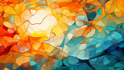 Abstract digital art background illustration