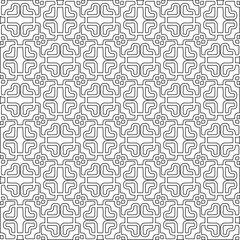 Abstract shapes.Patterns from lines.White wallpaper. Vector graphics for design, textile, decoration, cover, wallpaper, web background, wrapping paper, fabric, packaging. Repeating pattern.