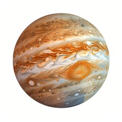 3D illustration of Jupiter - obrazy, fototapety, plakaty