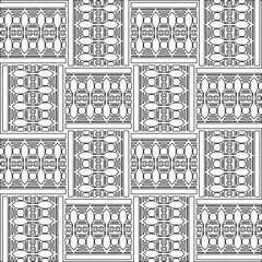 Abstract shapes.Patterns from lines.White wallpaper. Vector graphics for design, textile, decoration, cover, wallpaper, web background, wrapping paper, fabric, packaging. Repeating pattern.