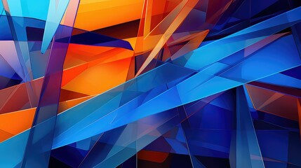 Obraz premium minimal abstract geometric background illustration colorful symmetry, texture line, form composition minimal abstract geometric background