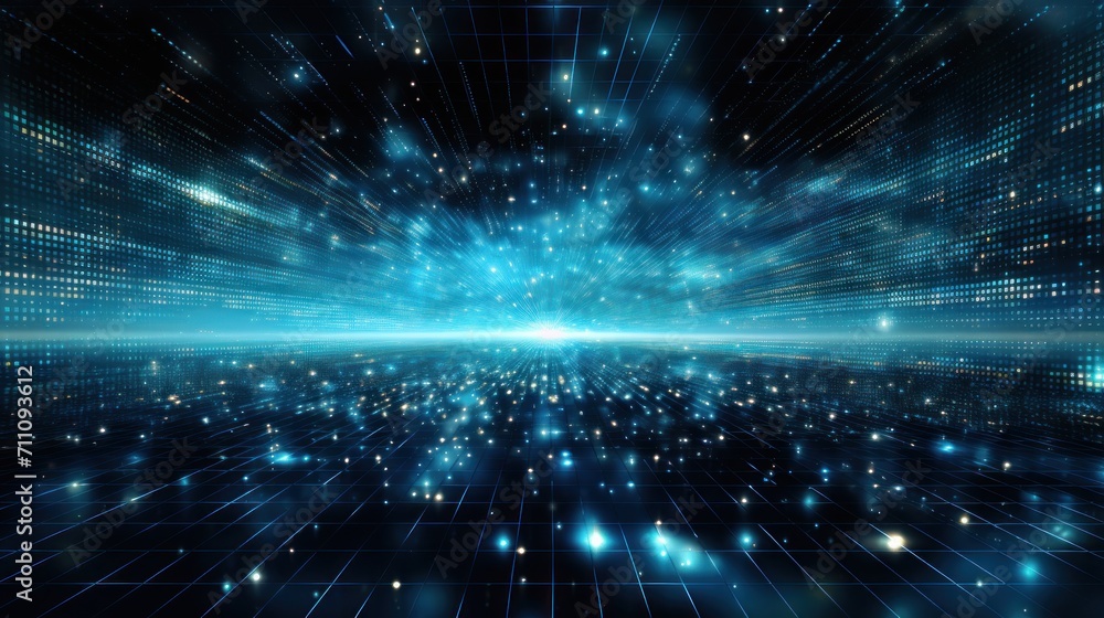 Aufkleber processing of data and information in spacetime it background