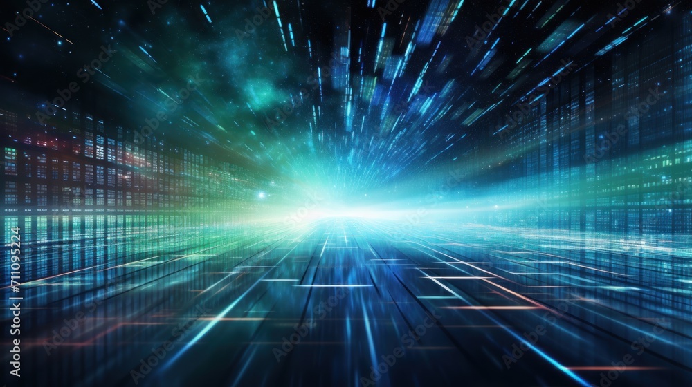 Poster processing of data and information in spacetime it background