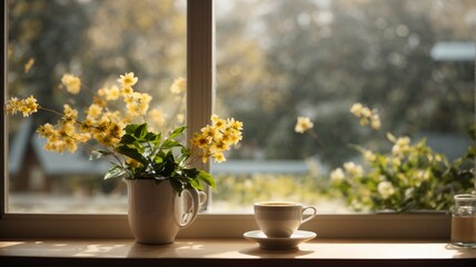 Fototapeta na wymiar daffodils in a vase