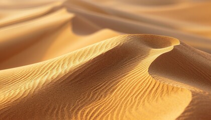 Fototapeta na wymiar Capture the dynamic and textured shapes of sand dunes, creating a visually captivating background with a touch of natural elegance, generative AI