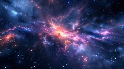 Fototapeta premium a star explosion in space