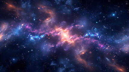 Naklejka premium a star explosion in space