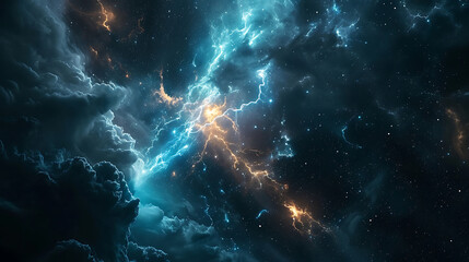 Fototapeta premium A space storm