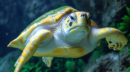 Fototapeta premium green sea turtle