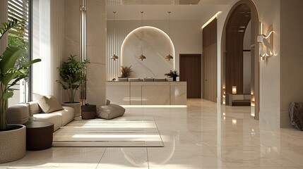 Essence of Simplicity: Minimalist Islamic Space with Key Focus on Clean Interior Design