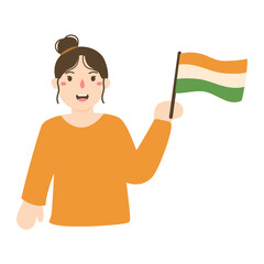 indian independence day illustration