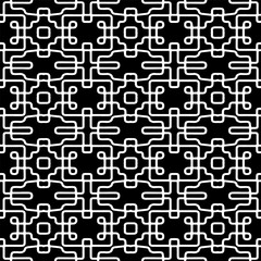 
White background with black pattern. Seamless texture for fashion, textile design,  on wall paper, wrapping paper, fabrics and home decor. Simple repeat pattern.