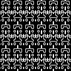 
White background with black pattern. Seamless texture for fashion, textile design,  on wall paper, wrapping paper, fabrics and home decor. Simple repeat pattern.