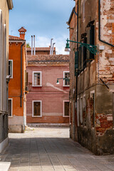 Strada rosa veneziana - obrazy, fototapety, plakaty