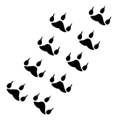 animal footprint icon