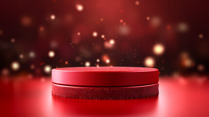 Modern round product advertising podium, booth, stage, product background, promotional event background