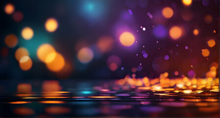 Abstract glowing bokeh background design