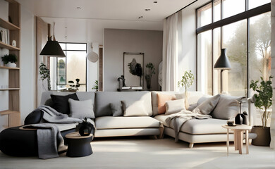 View on modern living room