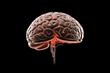 Human Brain Energy vibrant Brain Bulb light bulb. Neuronal network neurons creative, colorful, and glowing creativity, innovation, insightful axon idea generation, moments of epiphany and brilliance. 