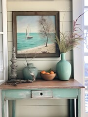Artisan Crafted Seashore Sketches: Capture Beachfront Serenity with Coastal Cottage Decor