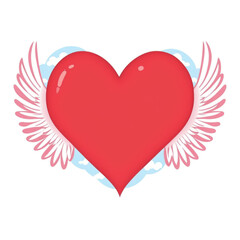 heart with wings