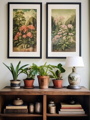 Vintage Landscape Print: Bohemian Botanical Wall Hangings for Stylish Homes